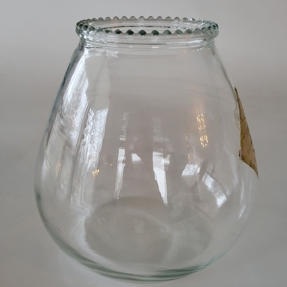 Vintage Glass Bathroom Jar Teardrop Bubble Bath 1950s Mid Century - Picture 6 of 8